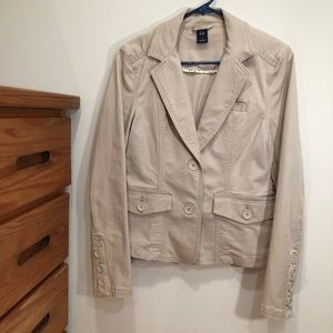 Gap Khaki Spring Jacket w Pockets Size 4